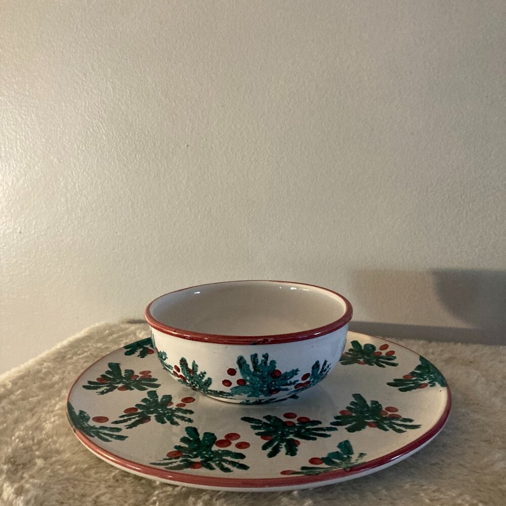 Vintage Dayton Hudson 12" Chop Plate/Charger + 7" Serving Bowl